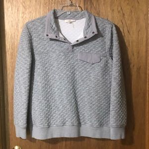 EUC Entro women’s medium quilted gray sweatshirt